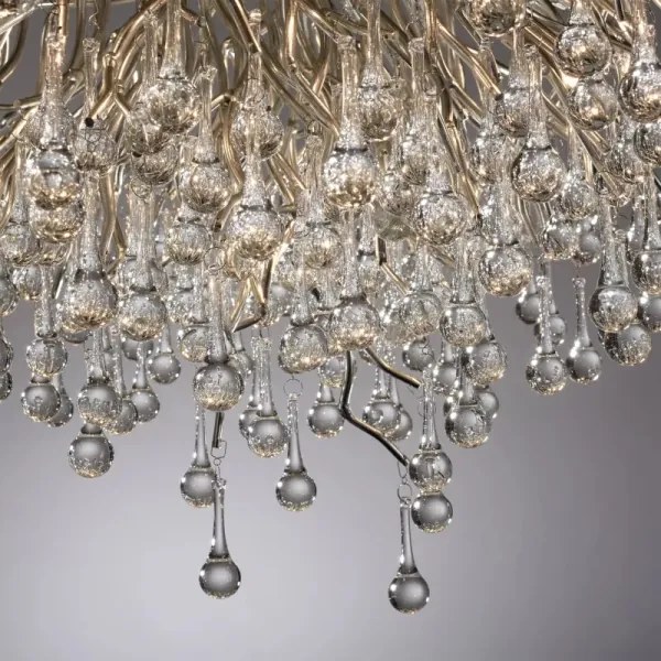 Paul Neuhaus 8092-55 - lustră aplicată ICICLE, 14xG9/40W/230V, Ø 100 cm, crom