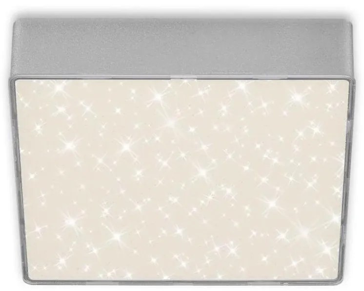 Plafonieră LED Briloner 7076-414 STAR SKY LED/11W/230V 15x15 cm argintiu