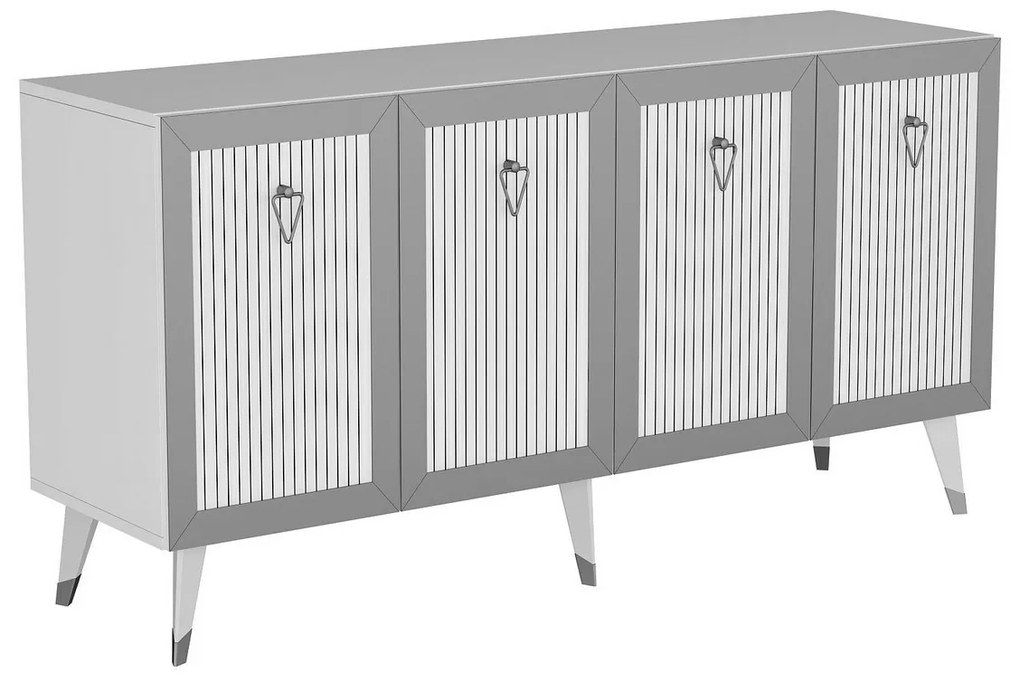 Dulap Bare White and Silver