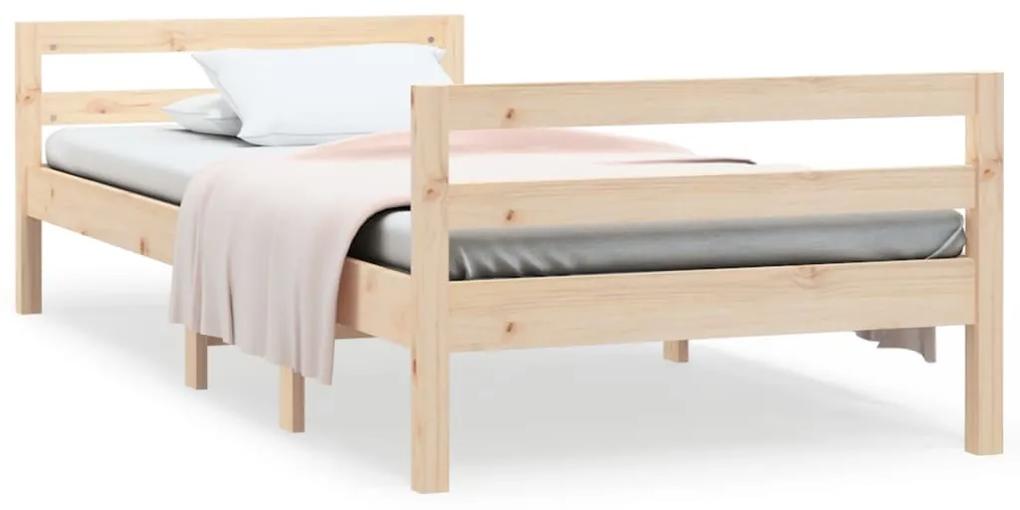 821624 vidaXL Cadru de pat, 90x200 cm, lemn masiv de pin