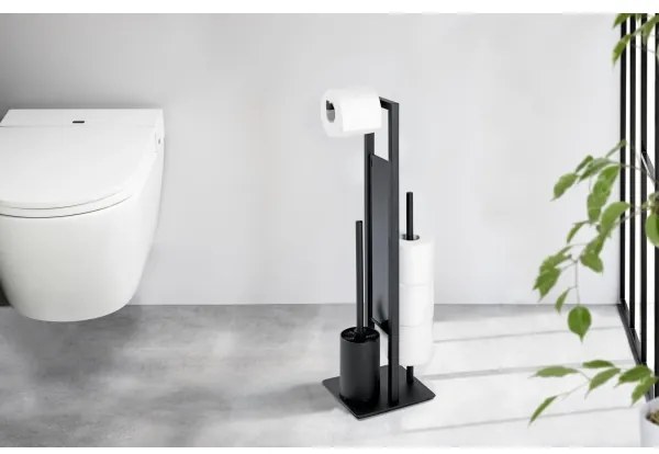Perie WC WENKO RIVALTA 23708100, 18x70 cm, neagră