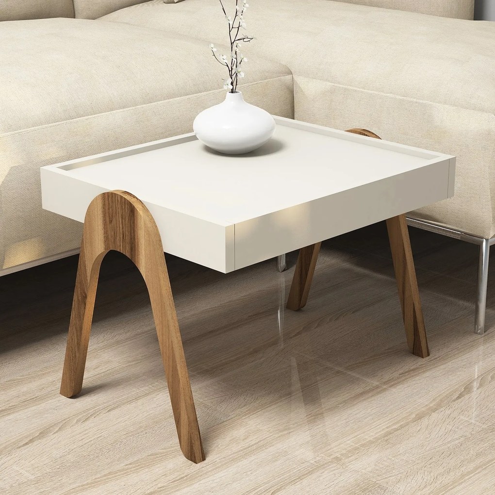Set 3buc. măsuțe cafea Roam (nuc + crem). 1071850