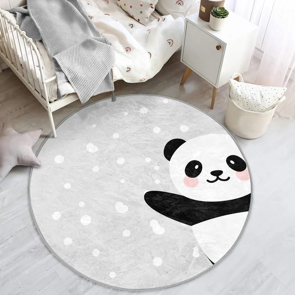 Covor pentru copii gri deschis ø 80 cm Comfort – Mila Home