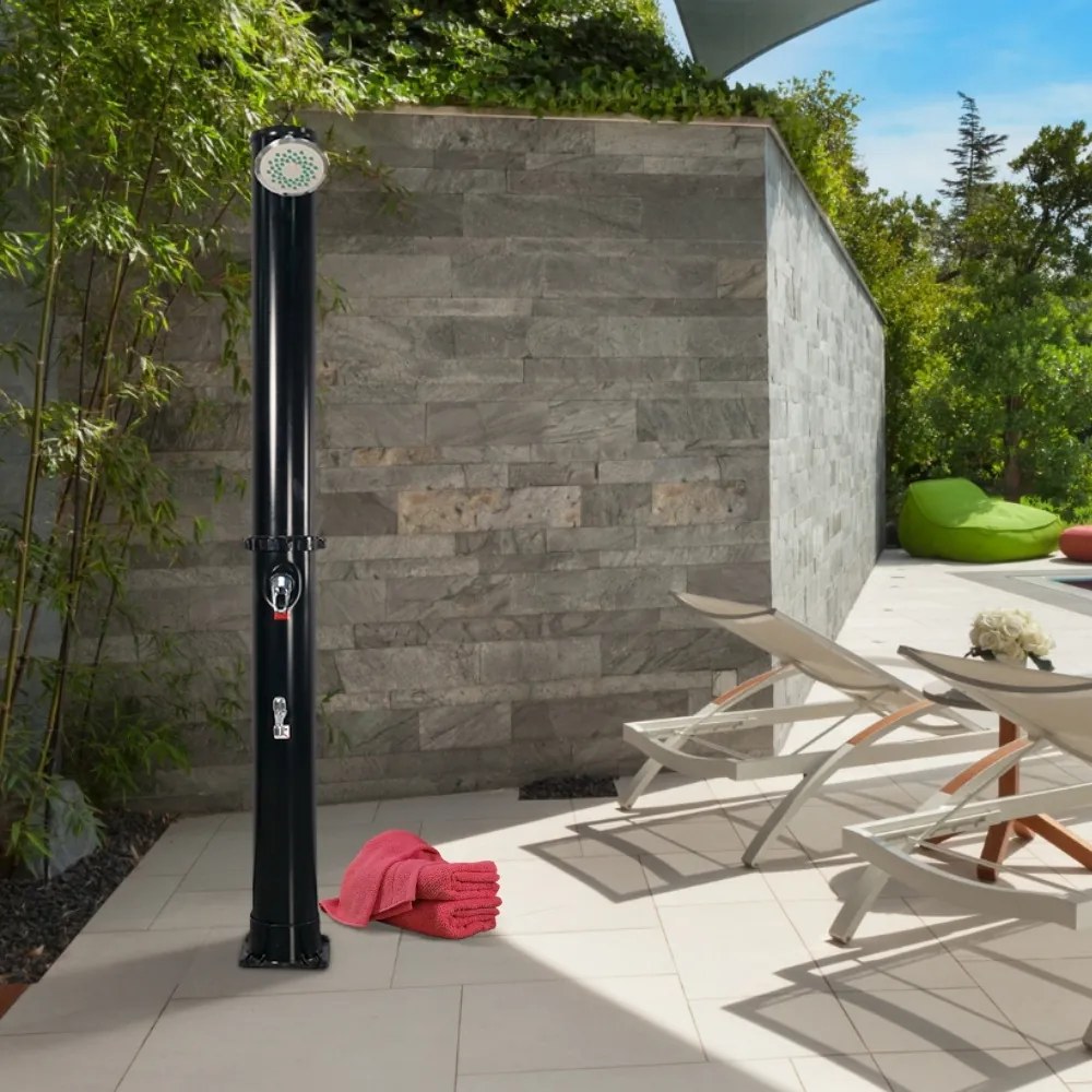 Duș solar KARIBIK, 35 l, negru Jurhan