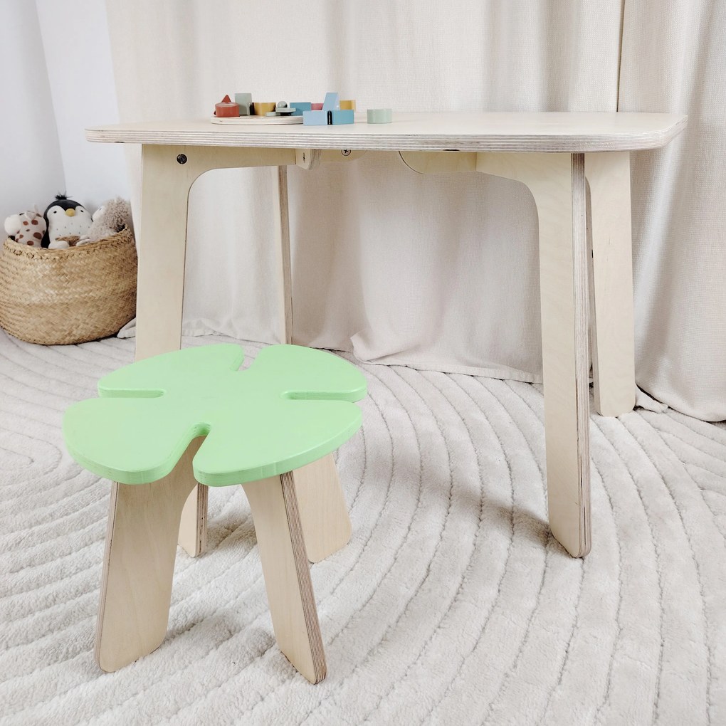 Taburet pentru copii LEAF Pink