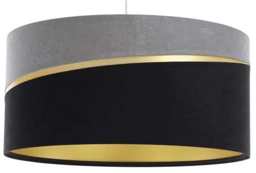 Lustră pe cablu SWING 1xE27/60W/230V negru/gri/auriu
