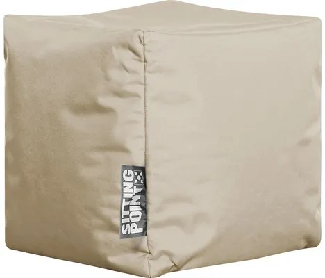 Taburet puf Sitting Point formă cub Scuba kaki 40x40x40 cm