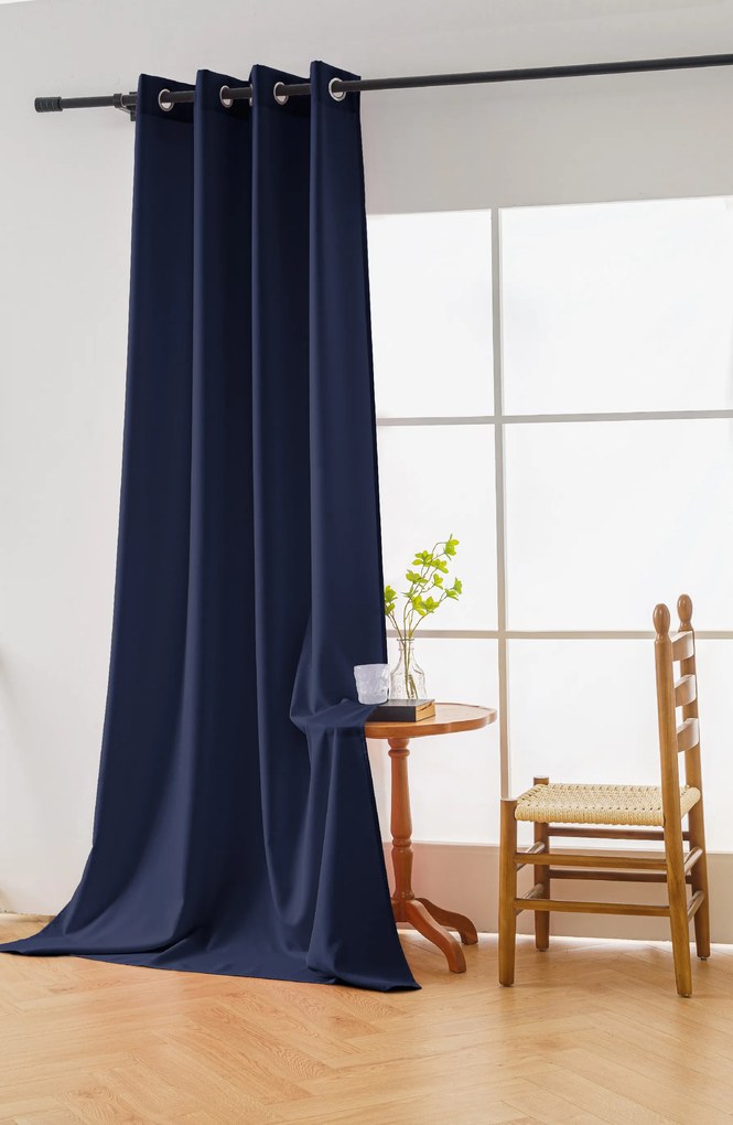 Draperie albastru inchis OXFORD LIGHT 140x250 cm Agatat: Rejansa