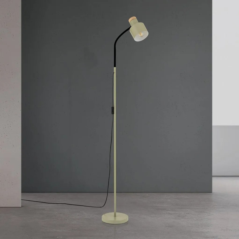 Lampa de podea cu spot directionabil Gili verde deschis