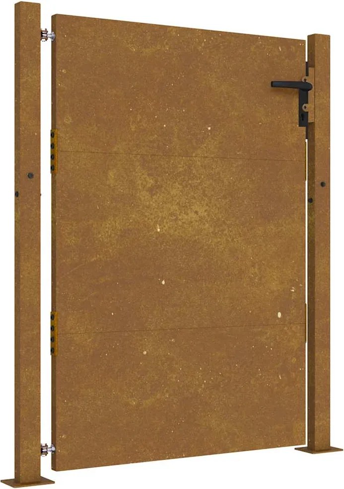 vidaXL Poartă de grădină 100x150 cm, oțel Corten