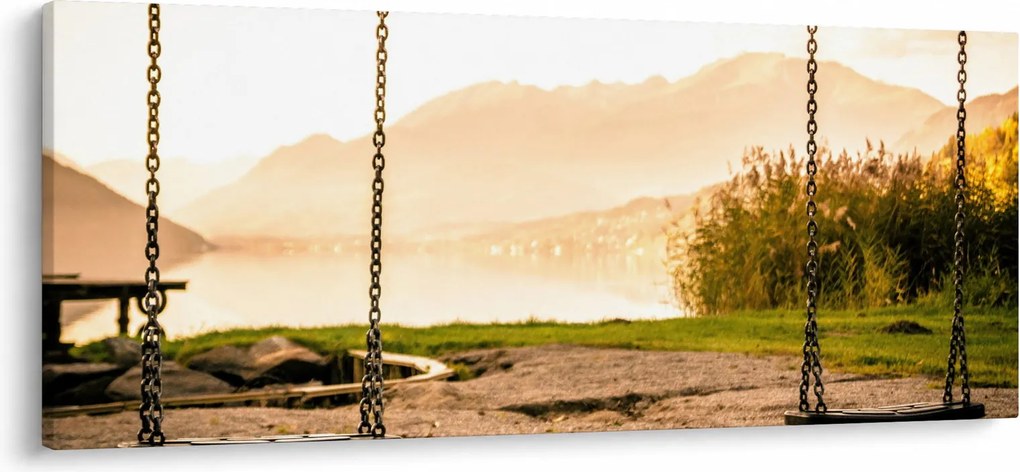 Tablou - balansoar în natură (120x50 cm)