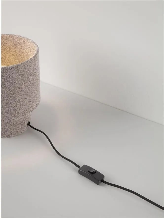 Veioza, Lampa de masa cu abajur maro deschis SYRIN