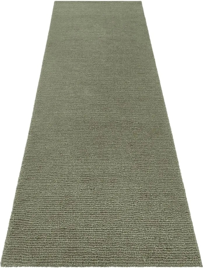 Covor Mint Rugs Supersoft, 80 x 250 cm, verde închis