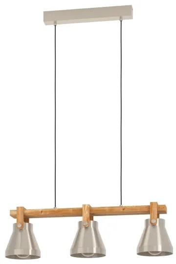 Lustră pe cablu CAWTON Eglo 43952 3xE27/40W/230V