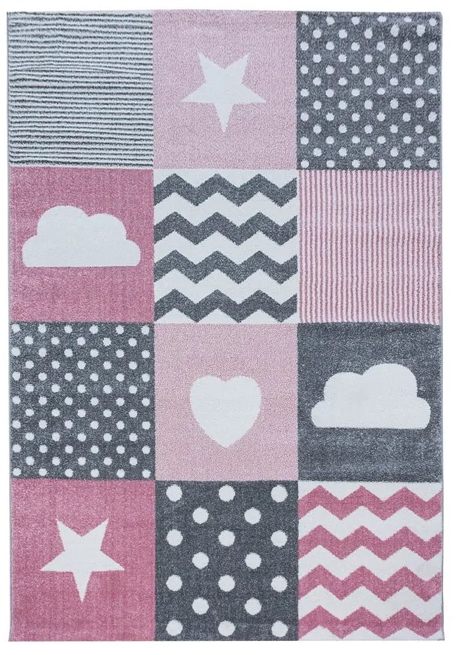 Covor pentru copii roz/gri 160x230 cm Kids – Ayyildiz Carpets