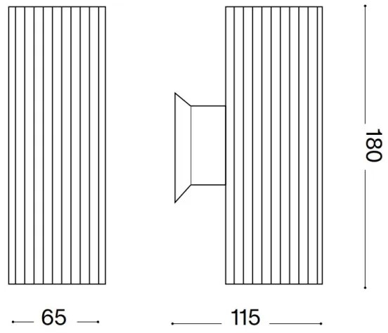 Aplică de exterior Ideal Lux BASE 2xGU10/28W/230V IP44 alb