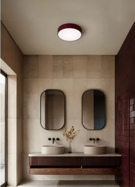 Brilagi - Plafonieră CLARE, 2xE27/24W/230V, Ø 30 cm, vișiniu