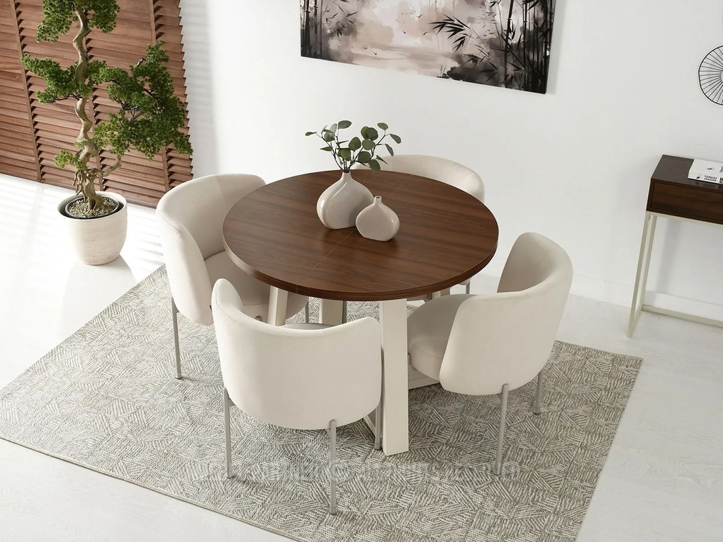 Scaun Charliez (crem + gri). 1110980