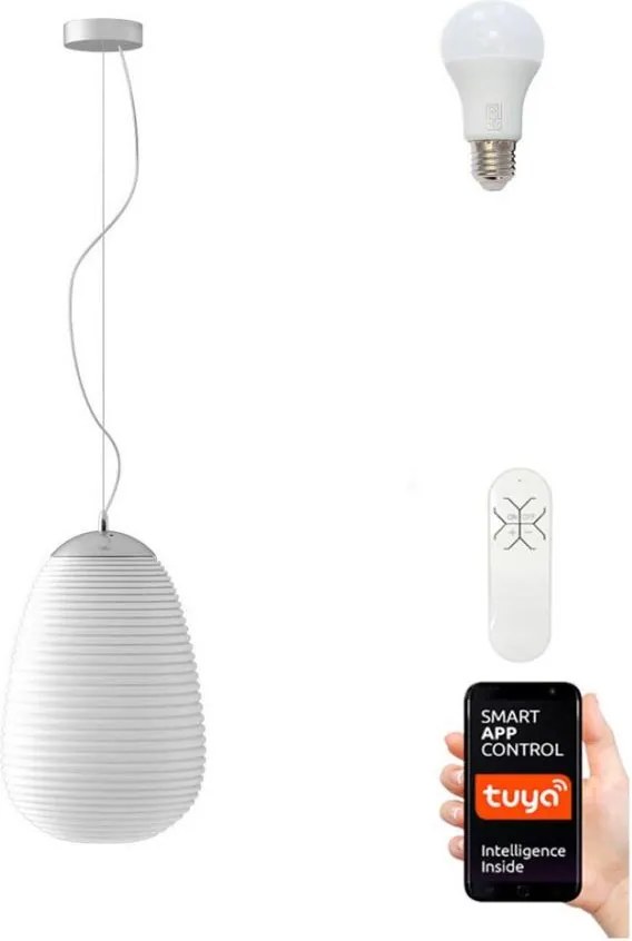 Immax NEO 07066L - Candelabru LED RGBW reglabil COCONO 1xE27/8,5W/24 cm