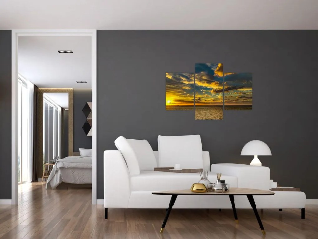 Apus de soare la mare (90x60 cm)