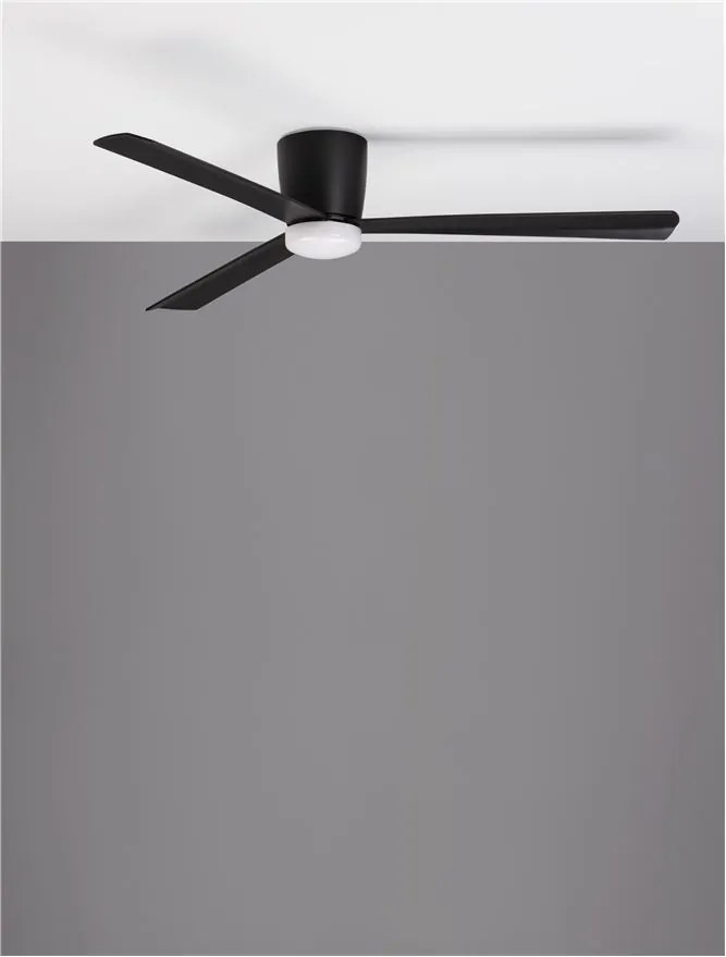 Ventilator de tavan cu telecomanda design modern DELL negru