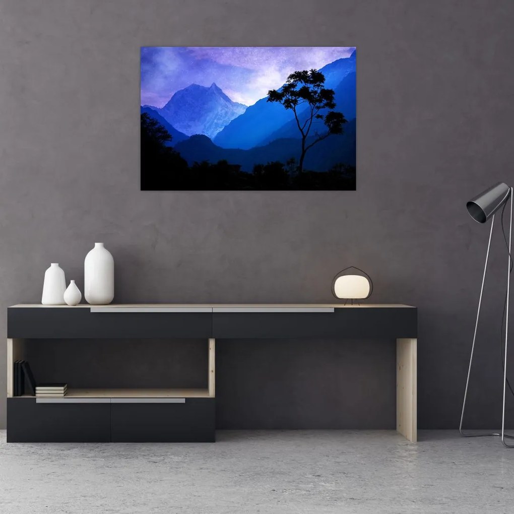 Tablou - Cerul de noapte din Nepal (90x60 cm)