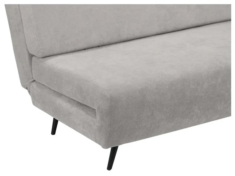 Canapea gri deschis extensibilă 87 cm Mallory – Støraa