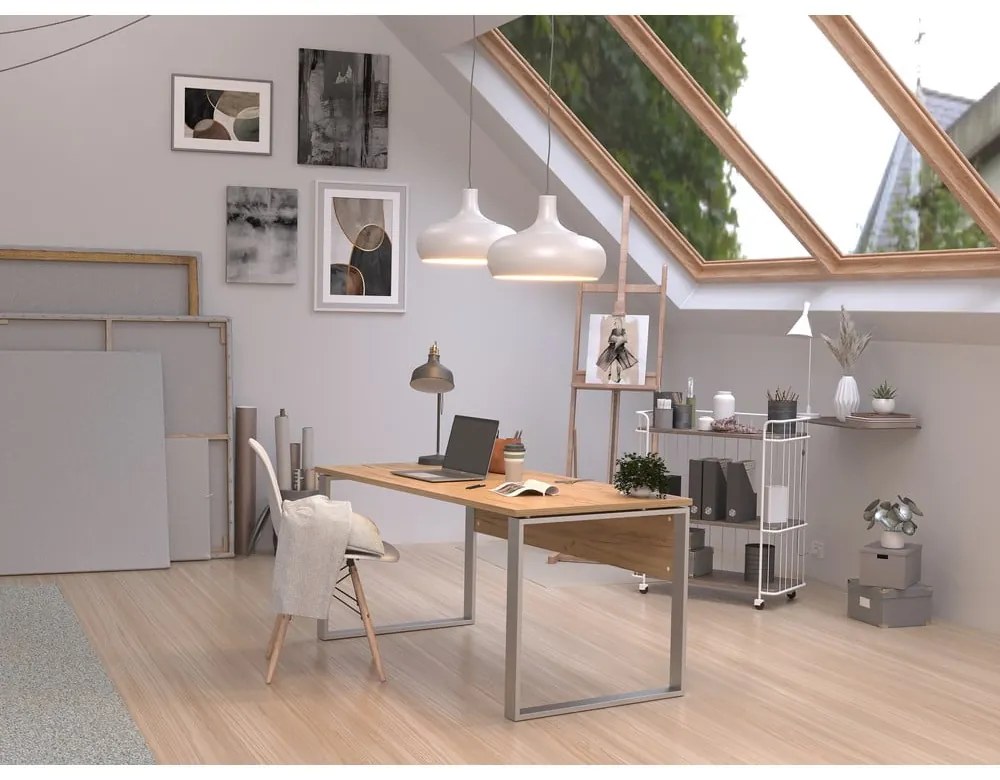 Birou cu aspect de lemn de stejar 79x158 cm Altino – Germania