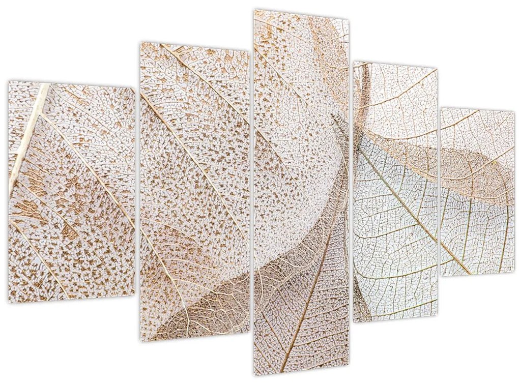 Tablou - Frunze bej (150x105 cm)
