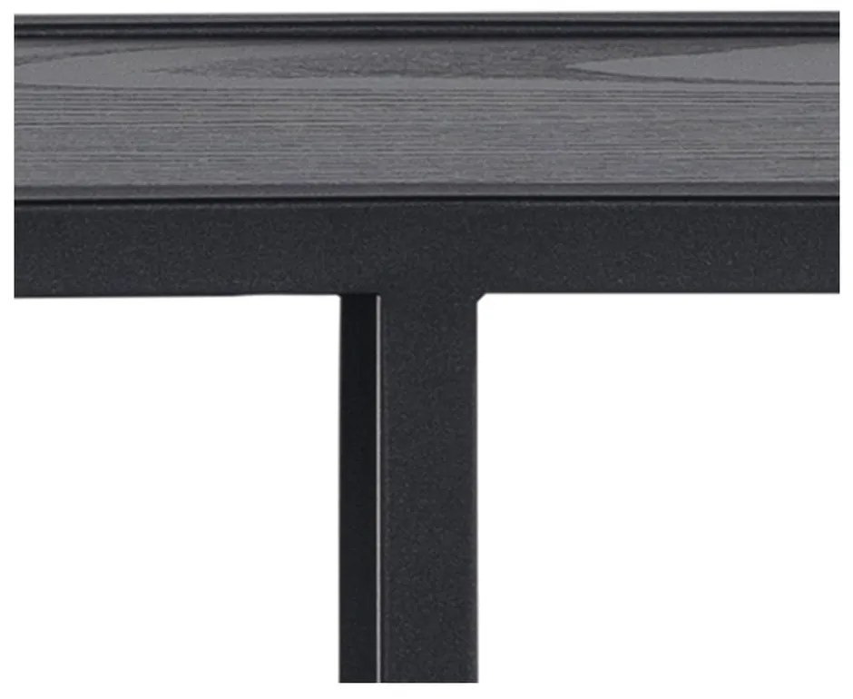 Raft de perete Actona Seaford, negru