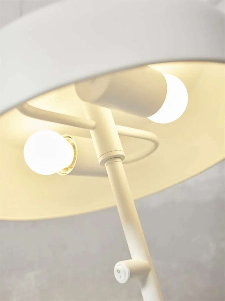 Veioza/Lampa de masa din metal Porto L alba