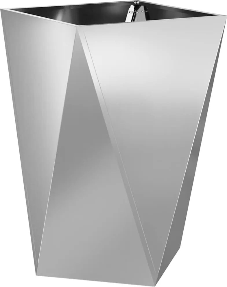 vidaXL Jardinieră Argintiu 50 x 50 x 75 cm Oțel Galvanizat