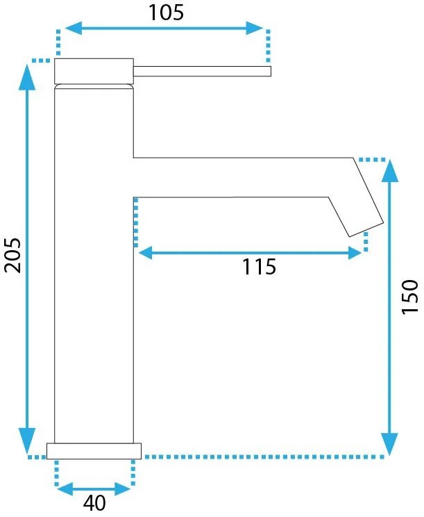 Baterie Foss auriu periat H20,5 cm