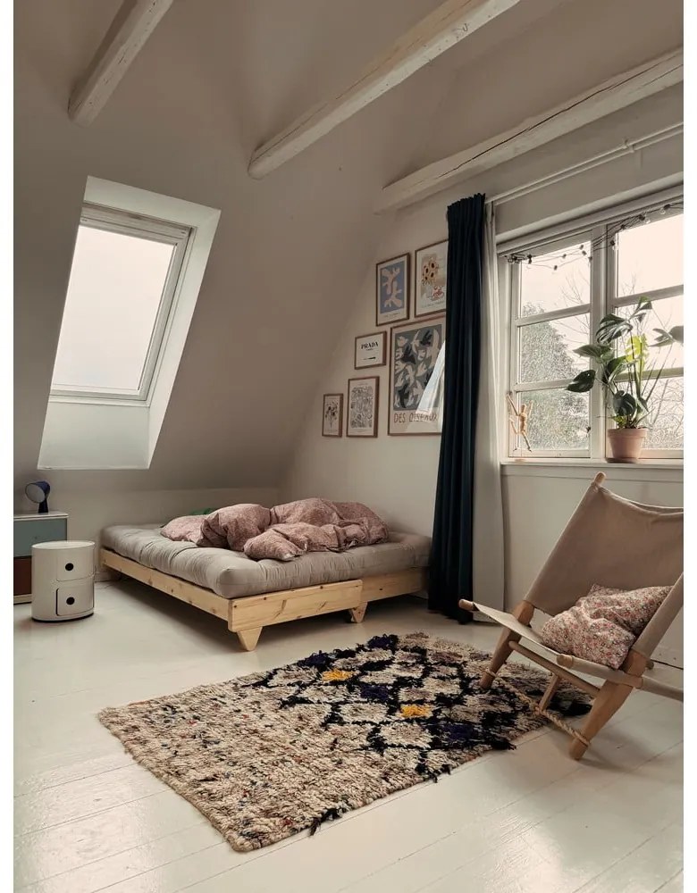 Canapea variabilă KARUP Design Fresh Natural, albastru petrol