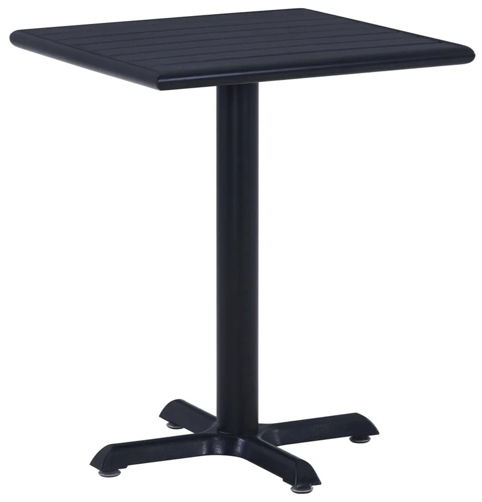 vidaXL Masă de grădină, negru, 60 x 60 x 75 cm