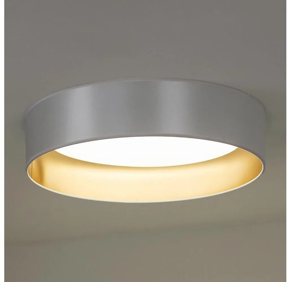 Plafonieră LED Duolla ROLLER LED/24W/230V d. 45 cm argintiu/auriu