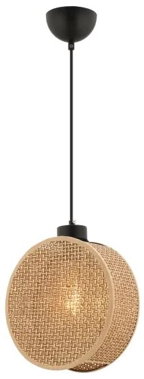 Lustru cu cablu DRUM 1xE27/60W/230V maro