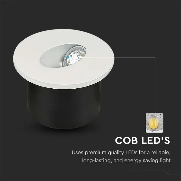 Corp de iluminat LED pentru scări LED/3W/230V 4000K alb