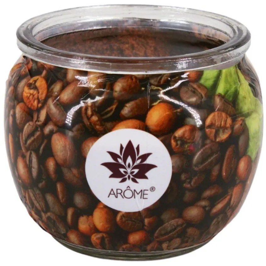 Lumânare parfumată în borcan Arome Coffee Bean, 90 g