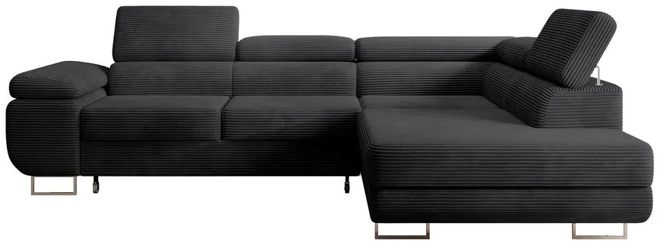 Colțar Stiletto (D) (negru + argintiu). 1099687