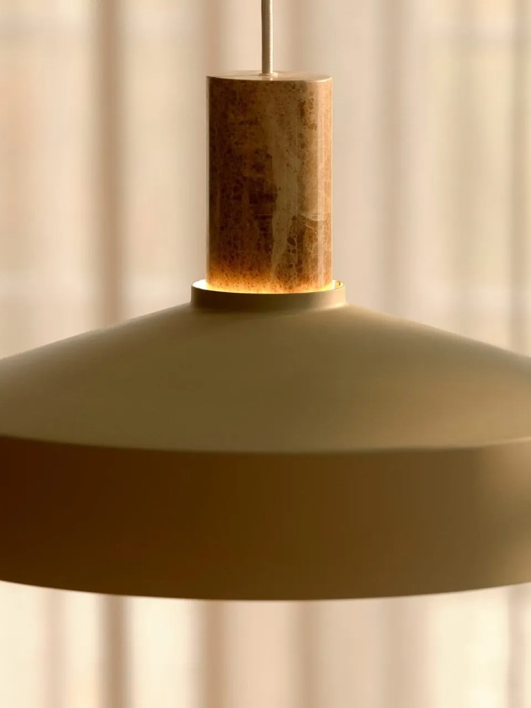 Lustra Design Modern, Metal, Marmura, Elvas bej