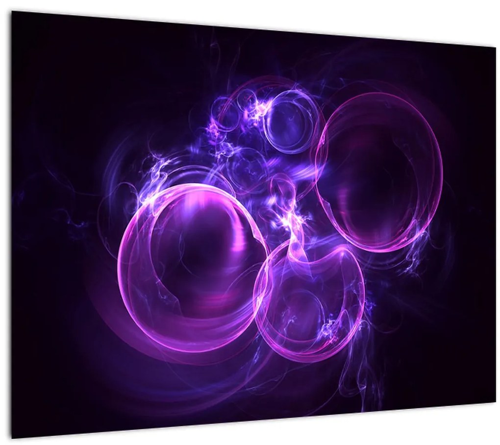 Tablou abstract cu bulbuci (70x50 cm)