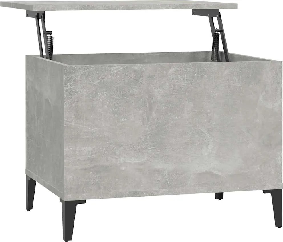 vidaXL Măsuță de cafea, gri beton, 60x44,5x45 cm, lemn prelucrat