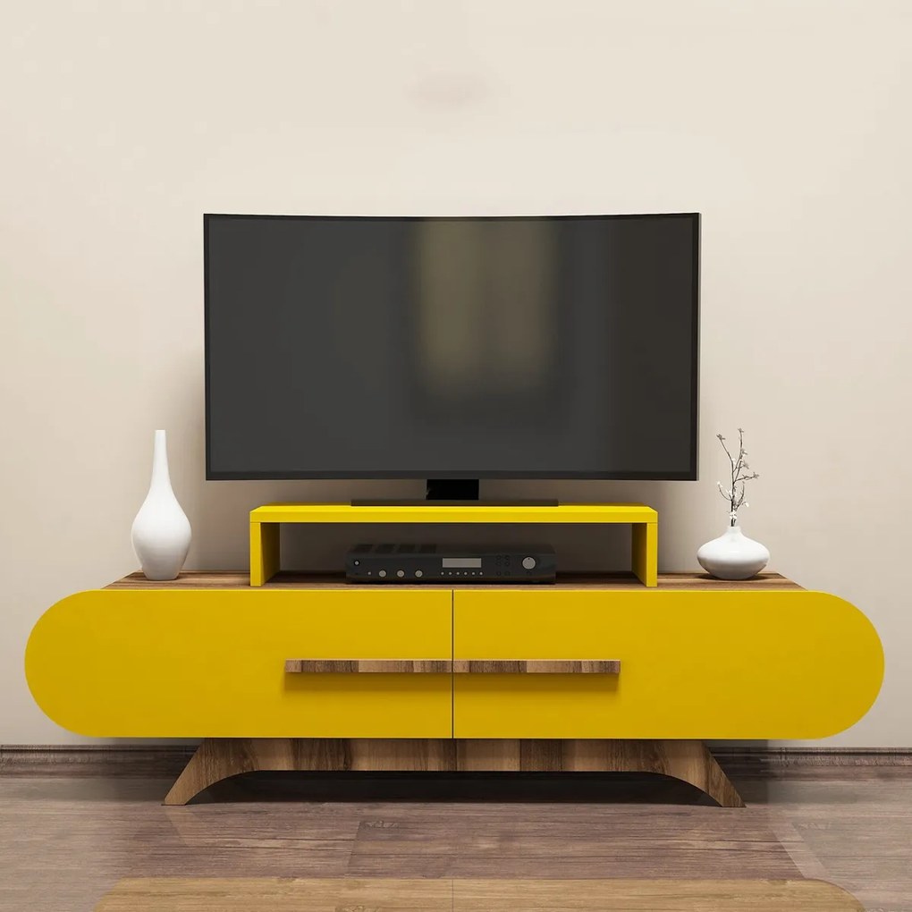 Masă TV Rose Walnut Galben