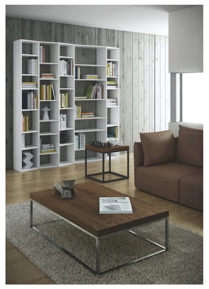 Bibliotecă albă 216x224 cm Valsa – TemaHome