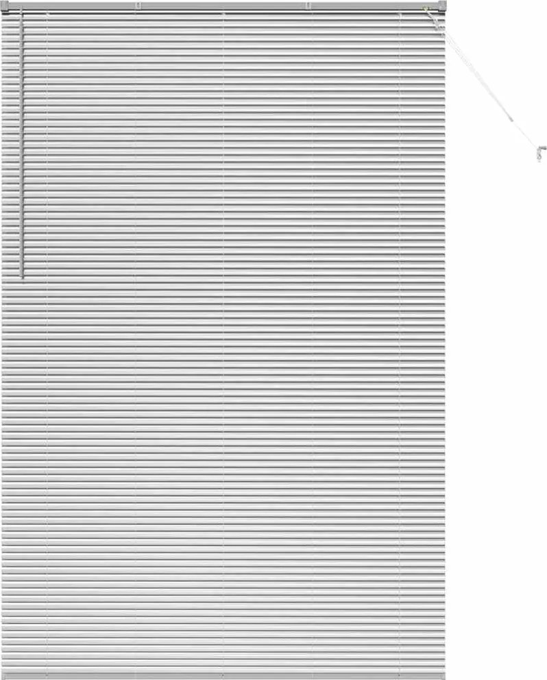 vidaXL Jaluzele venetiene Manual Argintiu 220 x 145 cm Aluminiu