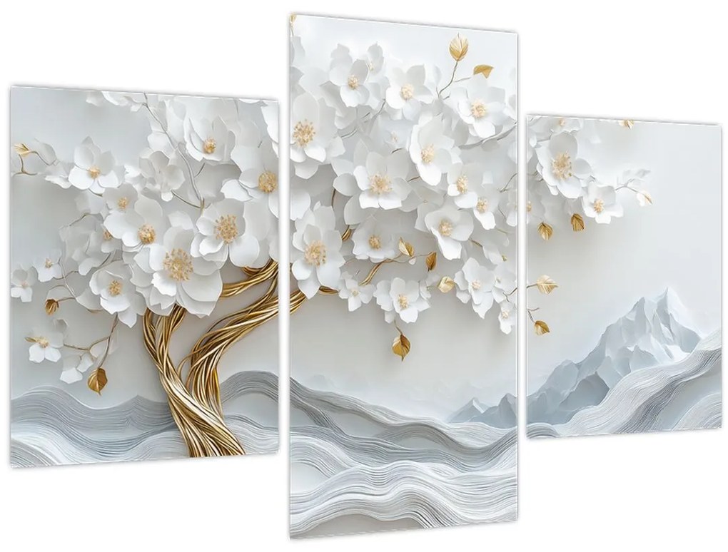 Tablou – Arborele vieții 3D elegant (90x60 cm)