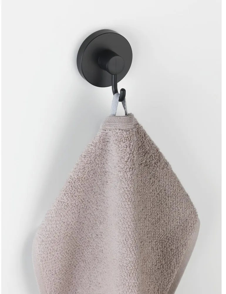 Set 2 cârlige de perete pentru prosoape Wenko Vacuum-Loc® Pavia, negru