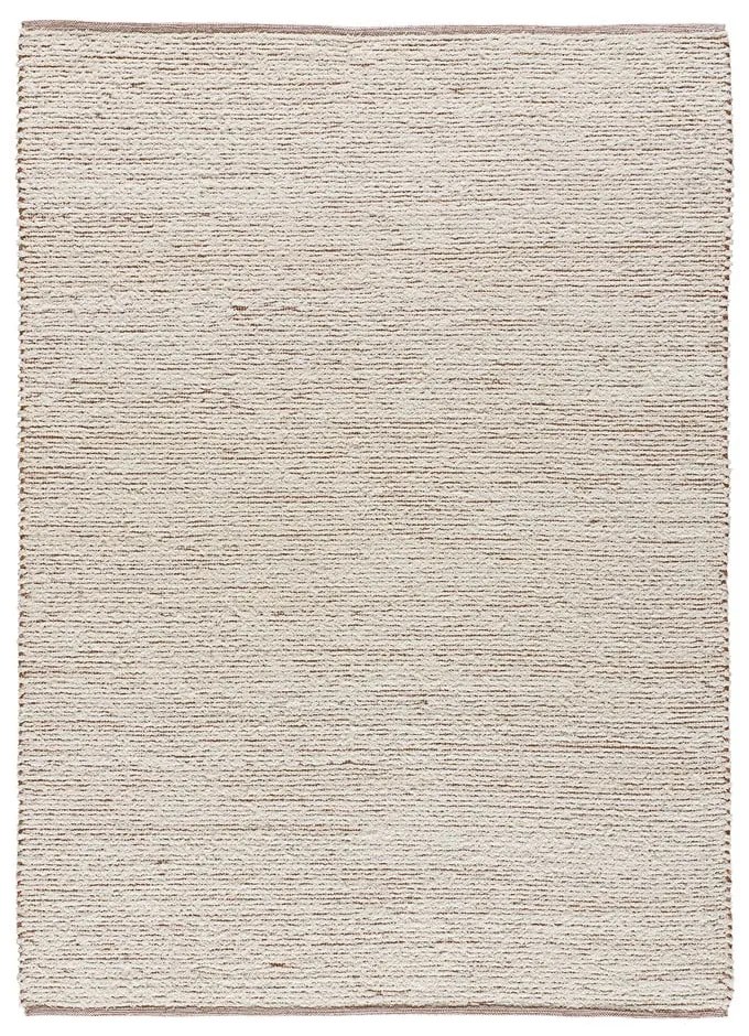 Covor bej țesut manual din bumbac 60x110 cm Reimagine – Universal