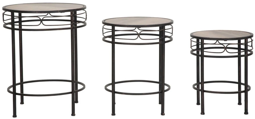Set 3 suporturi pentru flori ESSENTIAL TRIS (cm) O 46X58-40X50-34X44